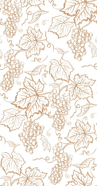 Textura transparente de vid de patrón de uva