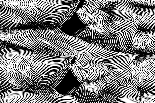 textura trazada en negro en fondo blanco ilustración vectorial textura de fondo