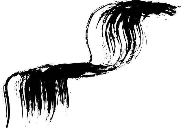 Textura de trazo de onda de grunge de pincel seco