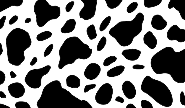 Textura de vaca estampado animal patrón sin costuras abrazando el pasado con moda inspirada en los años 60 y 70 y