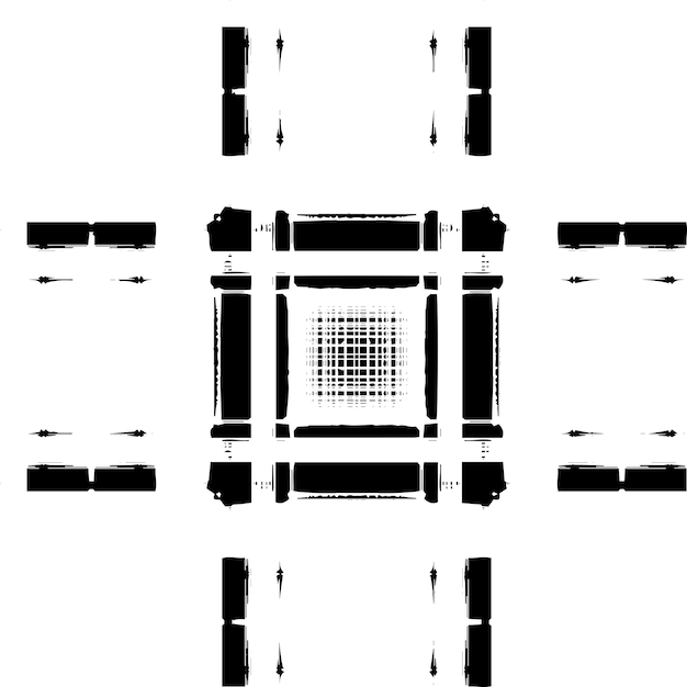 Textura de vector de grunge rústico con grano y manchas Fondo de ruido abstracto Superficie desgastada