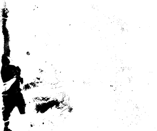 Textura de vector de grunge rústico con grano y manchas Fondo de ruido abstracto Superficie erosionada Sucio y dañado Fondo áspero detallado Ilustración gráfica de vector con blanco transparente EPS10