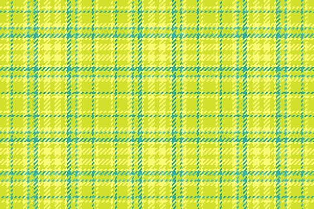 Textura de vector de tela escocesa de tartán sin costura Comprobar fondo de patrón textil