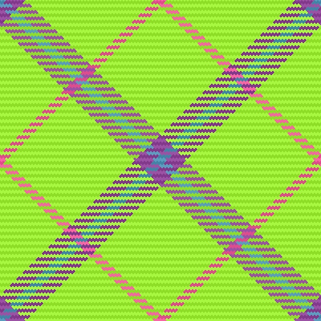 Textura de vector de tela de fondo de tela escocesa sin costura patrón de cuadros escoceses
