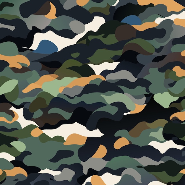 Textura vectorial de camuflaje militar para uso profesional