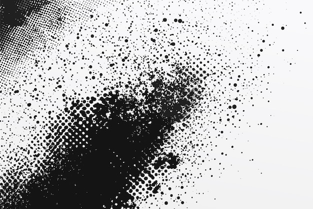 Textura vectorial de gradiente de ruido Patrón de gradiente del punto de trabajo Fondo de ruido negro Puntos de punto Efecto de grano de arena Patrón de ruido abstracto de punto de trabajo plantilla de grunge punteado estocástico