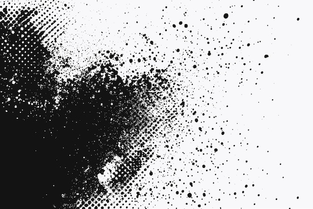 Textura vectorial de gradiente de ruido Patrón de gradiente del punto de trabajo Fondo de ruido negro Puntos de punto Efecto de grano de arena Patrón de ruido abstracto de punto de trabajo plantilla de grunge punteado estocástico