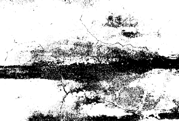 Textura vectorial grunge rústica con grano y manchas Fondo de ruido abstracto Superficie erosionada Sucia y dañada Fondo áspero detallado Ilustración gráfica vectorial con EPS10 blanco transparente