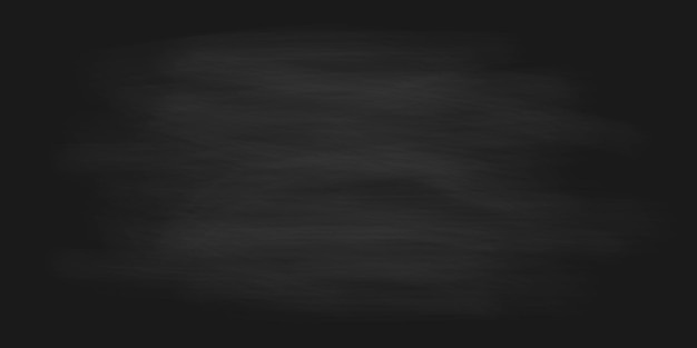 Textura vectorial realista de pizarra Fondo para el menú escolar Tabla de madera sucia negra para tiza