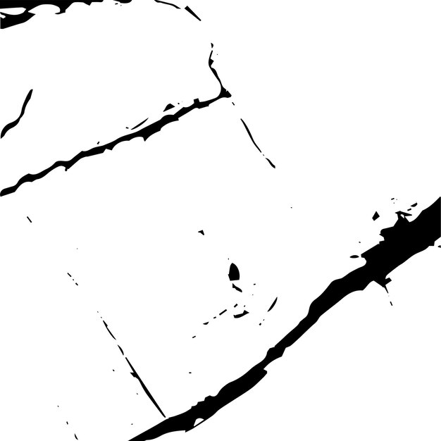 Textura vectorial rústica agrietada con muchas grietas y arañazos Fondo abstracto Superficie rota y dañada Fondo envejecido Ilustración gráfica vectorial con EPS10 blanco transparente