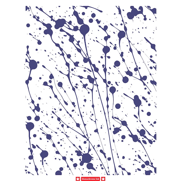 Textura vectorial de trazos de tinta monocromática fluida para inspiraciones visuales fluidas