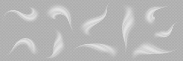 Textura vectorial Viento frío de invierno Efecto de nieve fría de Navidad Humo Vapor vector png