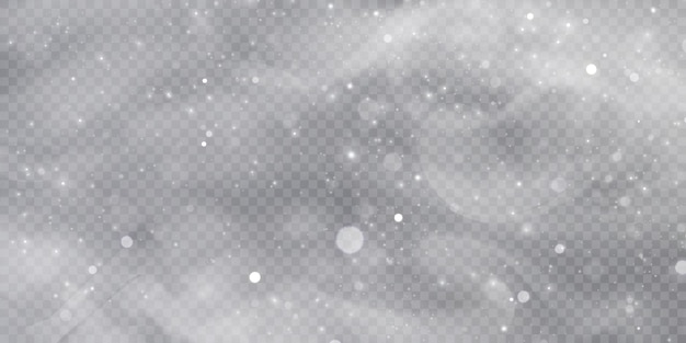 Textura vectorial Viento frío de invierno En un fondo transparente Efecto de nieve fría de Navidad