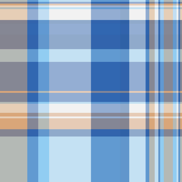 Textura vertical de fondo vectorial habitación tartan textil a cuadros tela de patrón de chequeo adolescente sin costuras en colores azul y cian