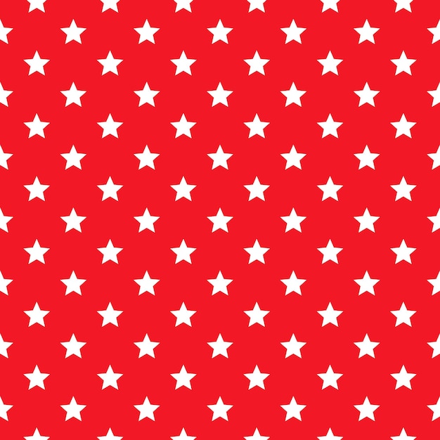 Texturas de año nuevo de patrones sin fisuras de Navidad con adorno de estrellas rojas y blancas Fondo de vacaciones Navidad