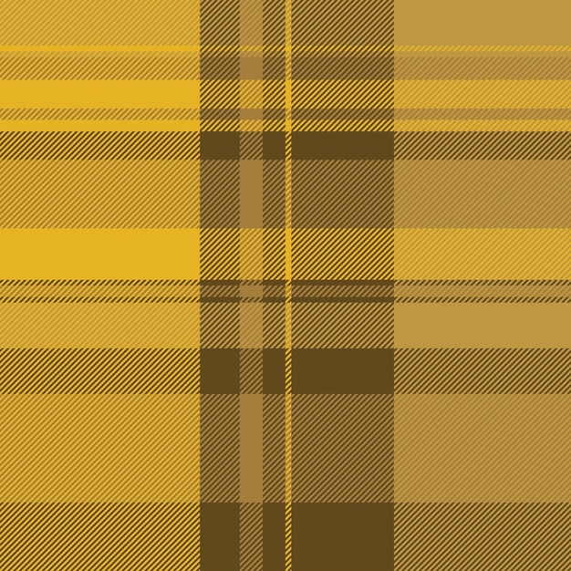 Texturas de bandana, cuadros, vectores, decoraciones, patrones sin costuras, tela de tartan de cuadrícula, telas de fondo en color ámbar.