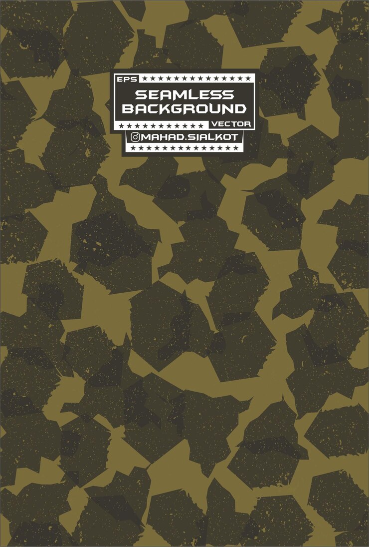 texturas de camuflaje y fondo sin costuras vectorial
