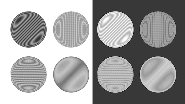 Texturas de círculos abstractos en capas y con patrones