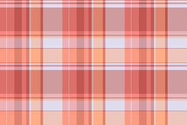 Texturas de fondo de tela de los años sesenta, collage de textil, chequeo de cuadros, patrón vectorial de tartan de traje, sin costuras en colores rojo y claro.