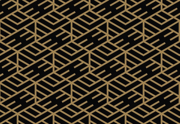 Texturas geométricas de lujo moderno con líneas y patrones sin costuras