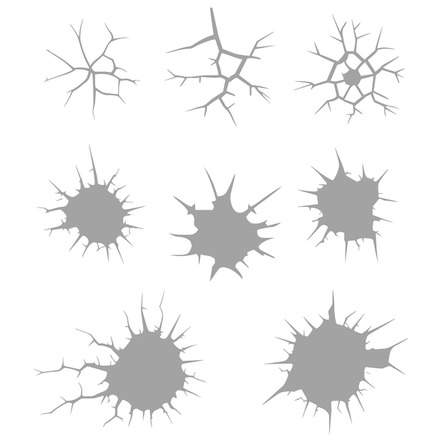 Texturas de grietas y agujeros