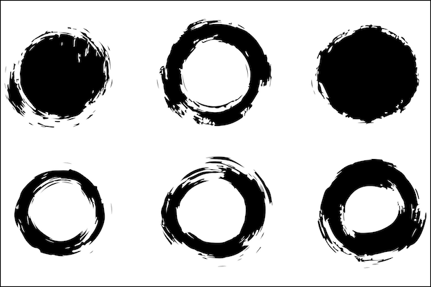 Texturas grunge de pincel de tinta para diseños modernos