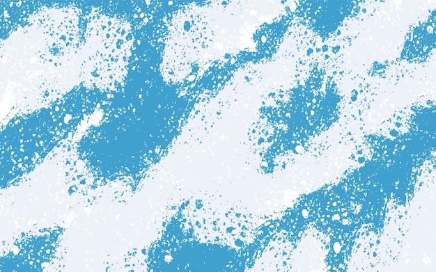 Texturas grunge vectoriales de fondo abstracto azul y blanco Conjunto de manchas dibujadas a mano