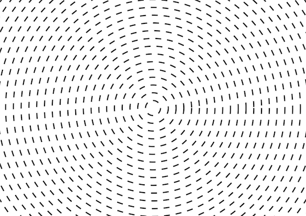 Texturas de líneas discontinuas de círculos abstractos