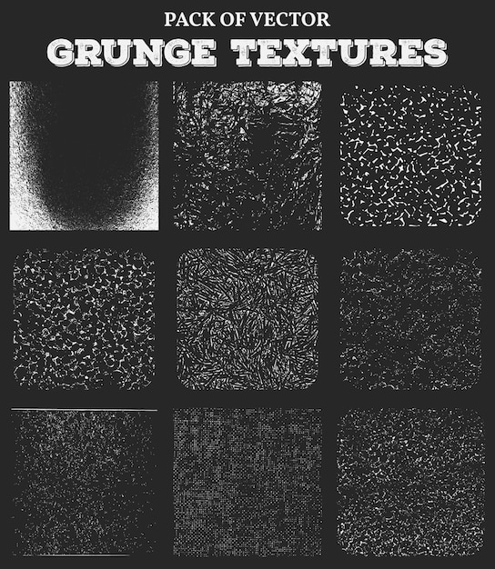 Texturas de marcos abstractos grunge sucio establecer fondo