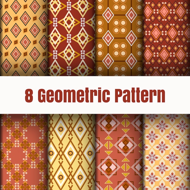 Texturas superficiales de fondo de papel tapiz de patrón vectorial geométrico