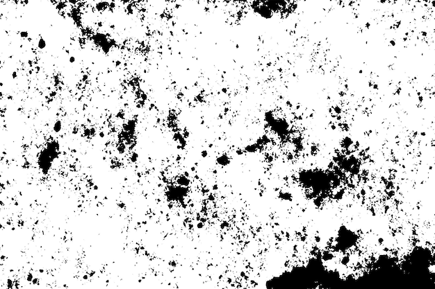 Texturas de superposición en blanco y negro raspaduras y grietas en el fondo vectorial de la pared áspera