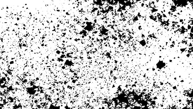 Texturas de superposición en blanco y negro raspaduras y grietas en el fondo vectorial de la pared áspera