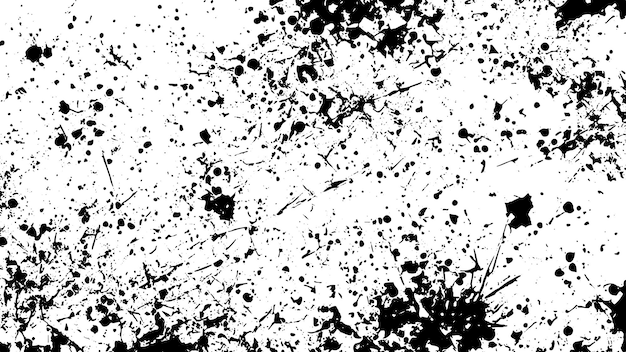 Texturas de superposición en blanco y negro raspaduras y grietas en el fondo vectorial de la pared áspera