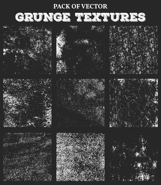 Las texturas de superposición establecen el sello con efecto grunge