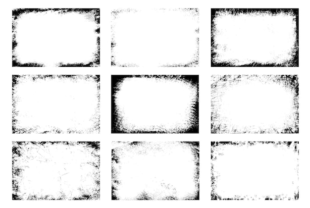 Texturas de superposición marcadas con efecto grunge Daño antiguo Sucio granulado y arañazos