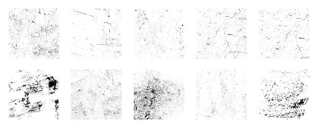 Texturas superpuestas Colección de diferentes texturas Superposiciones de grunge Texturas de grunge