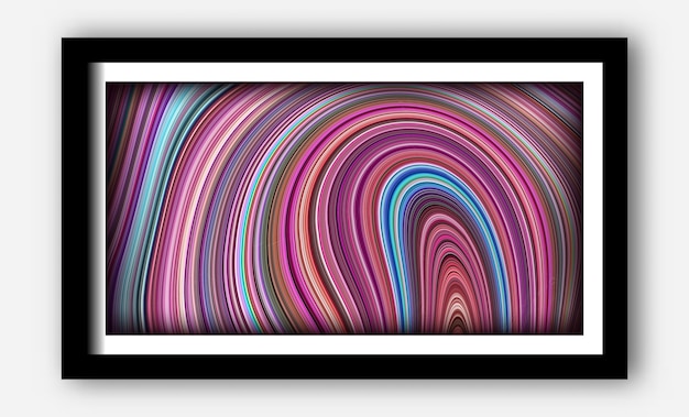 Texturas únicas con fondo de vibración fluida y reflectante para póster