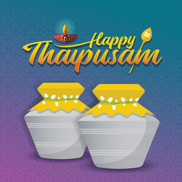 Thaipusam o Thaipoosam celebrado por la comunidad tamil Paal kudam ofrendas de olla de leche