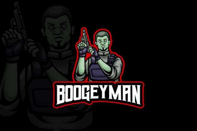 The Boogeyman - Plantilla de logotipo de deporte