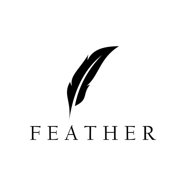 The Quill, un símbolo de creatividad y diseño de logotipo vectorial de escritura