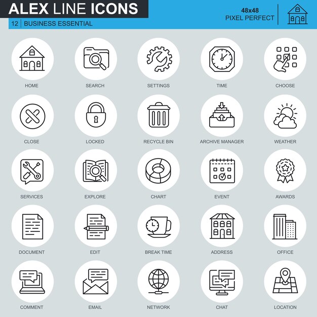 Thin line business essential