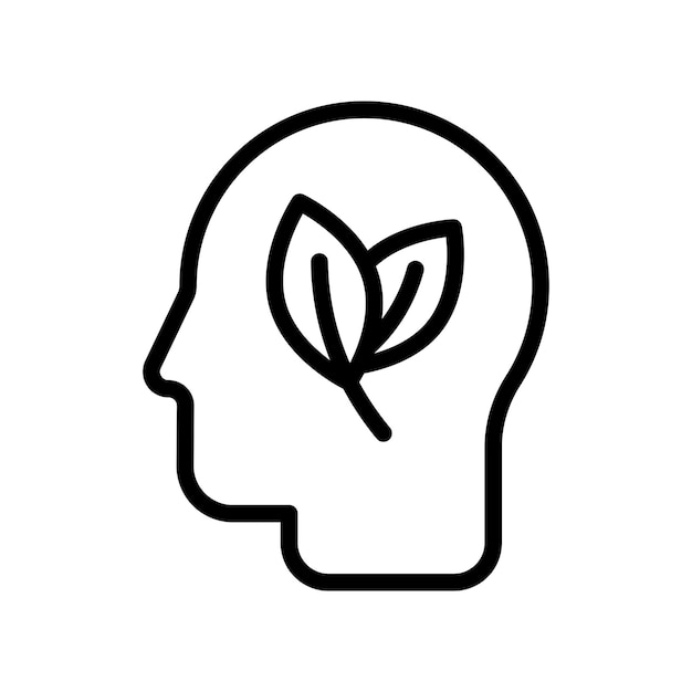 Think Green Icon Set Eco Plant Based Technology símbolo de fondo en un estilo negro lleno y delineado Signo de futuro ecológico sostenible