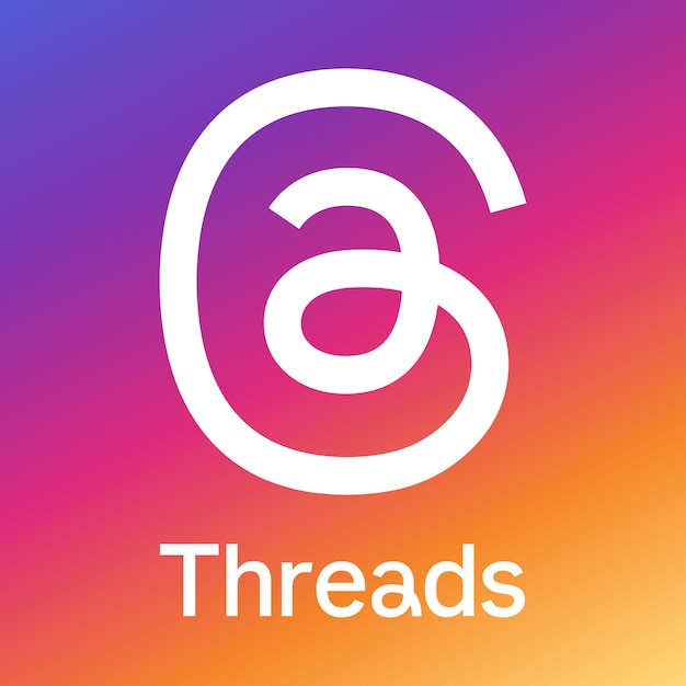 Vector threads logo vector eps svg ai descarga gratuita threads aplicación logotipo logotipo de threads instagram meta