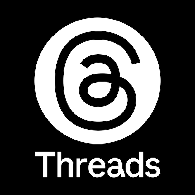 Vector threads logo vector eps svg ai descarga gratuita threads aplicación logotipo logotipo de threads instagram meta