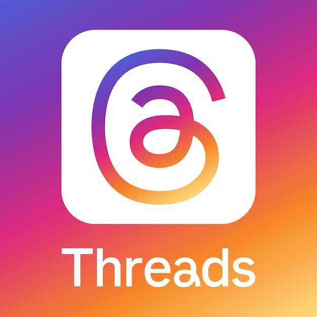 Vector threads logo vector eps svg ai descarga gratuita threads aplicación logotipo logotipo de threads instagram meta