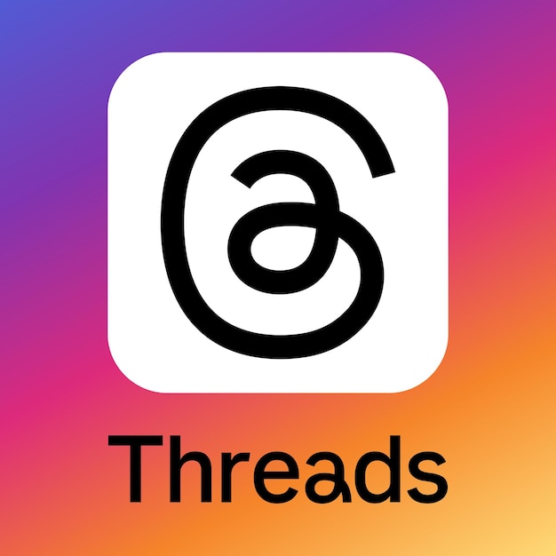 Vector threads logo vector eps svg ai descarga gratuita threads aplicación logotipo logotipo de threads instagram meta