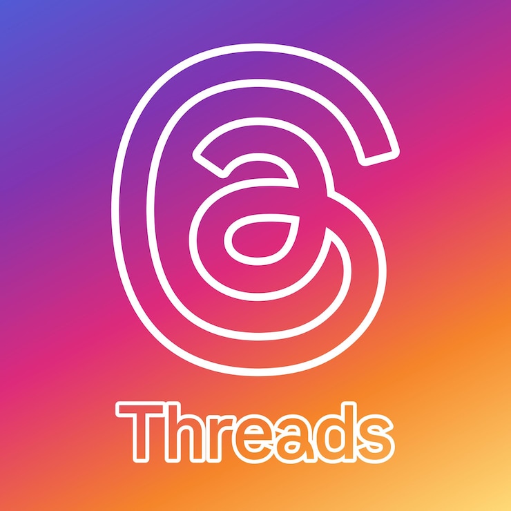 Vector threads logo vector eps svg ai descarga gratuita threads aplicación logotipo logotipo de threads instagram meta