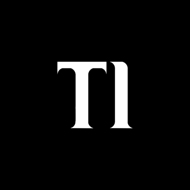TI I diseño de la letra del logotipo La letra inicial TI círculo vinculado monograma en mayúsculas logotipo de color blanco TI logotipo TI TI diseño TI T I