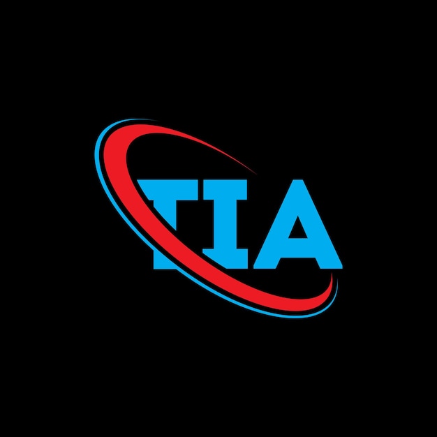 TIA logotipo TIA letra TIA letra diseño de logotipo Iniciales Logotipo TIA vinculado con círculo y mayúscula logotipo monograma TIA tipografía para negocios de tecnología y marca inmobiliaria