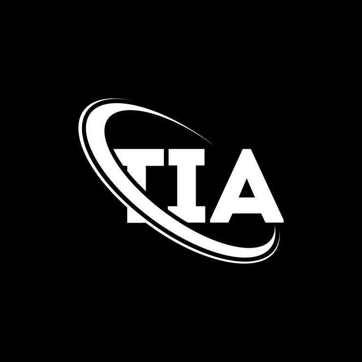 Vector tia logotipo tia letra tia letra diseño de logotipo iniciales logotipo tia vinculado con círculo y mayúscula logotipo monograma tia tipografía para negocios de tecnología y marca inmobiliaria